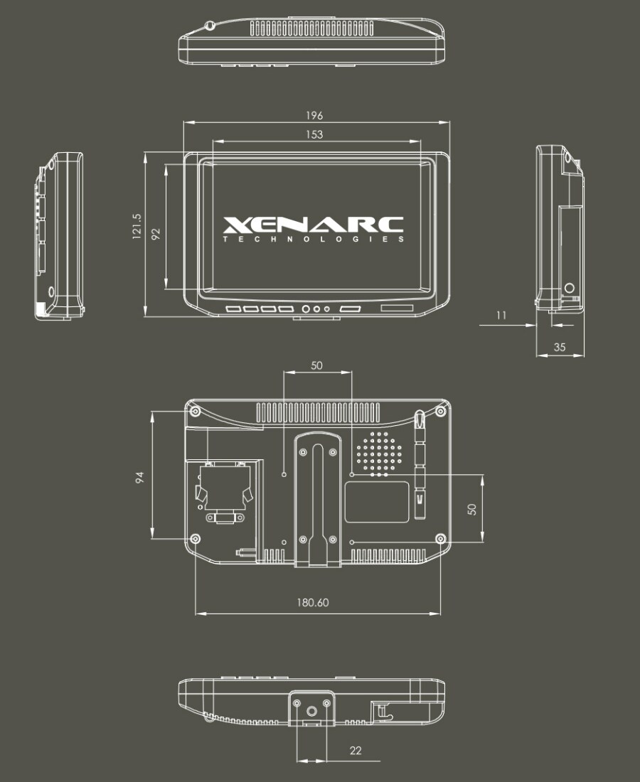 Mechanical Drawing - Xenarc 700/702 Series 7